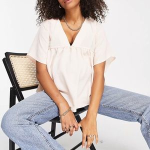 ASOS maternity v-neck smock top